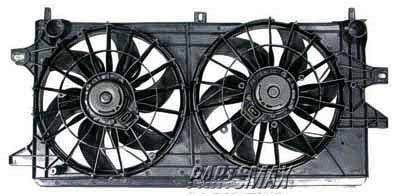 3115 | 2005-2009 BUICK LACROSSE Radiator cooling fan assy 3.8L; Motor/Blade/Shroud Dual Fan Assy; see notes | GM3115144|89019107-PFM