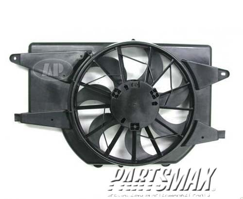 3115 | 2002-2003 SATURN VUE Radiator cooling fan assy w/3.0L engine | GM3115176|22674667