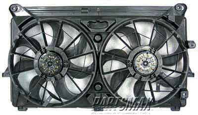 3115 | 2007-2013 CHEVROLET SILVERADO 1500 Radiator cooling fan assy w/Extra Duty Cooling; Motor/Blade/Shroud Dual Fan Assy; see notes | GM3115210|15780789-PFM