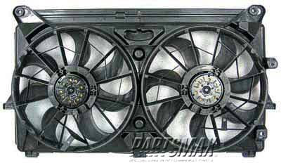 3115 | 2007-2014 CHEVROLET SUBURBAN 1500 Radiator cooling fan assy 6.2L; 9 Blade; Motor/Blade/Shroud Dual Fan Assy; see notes | GM3115210|15780789-PFM