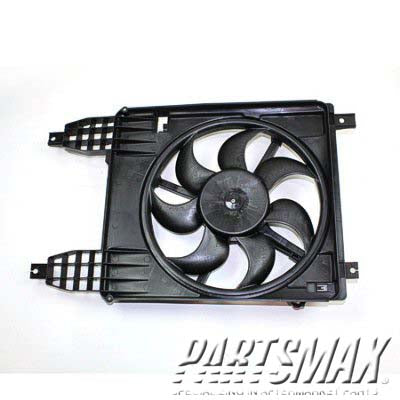 3115 | 2009-2010 PONTIAC G3 Radiator cooling fan assy Sedan; w/AC | GM3115225|96808149