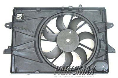 3115 | 2010-2017 GMC TERRAIN Radiator cooling fan assy 2.4L; Motor/Blade/Shroud/Resistor Assy; see notes | GM3115239|25952785-PFM