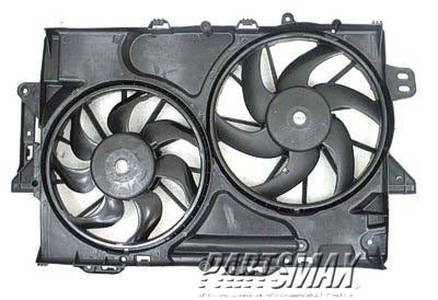 3115 | 2010-2017 GMC TERRAIN Radiator cooling fan assy 3.0L; Motor/Blade/Shroud Dual Fan Assy; see notes | GM3115240|25952783-PFM