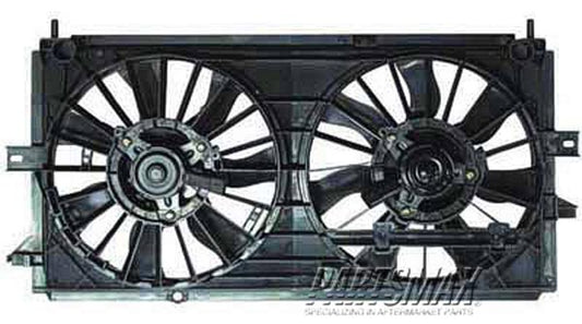 2890 | 2000-2003 CHEVROLET IMPALA Radiator fan/motor assembly heavy duty cooling; (RPO-V08); w/3.4/3.8L engine | GM3117108|19130418