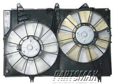 2890 | 2003-2007 CADILLAC CTS Radiator fan/motor assembly 3.2L; Motor/Blade/Shroud Assy; see notes | GM3117110|25708388-PFM