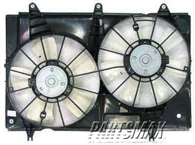 3120 | 2004-2006 CADILLAC CTS Condenser fan/motor assembly 5.7L|6.0L; Motor/Blade/Shroud Assy; see notes | GM3120104|19129907-PFM