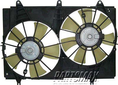 3120 | 2003-2007 CADILLAC CTS Condenser fan/motor assembly 2.8L|3.6L; Motor/Blade/Shroud Assy; see notes | GM3120106|19129907-PFM