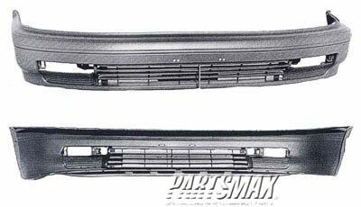 1000 | 1991-1991 HONDA ACCORD Front bumper cover LX; USA; except 4dr wagon; prime | HO1000135|71101SM4A00ZZ