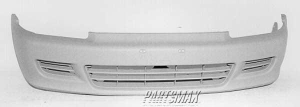 1000 | 1992-1995 HONDA CIVIC Front bumper cover 2dr coupe; prime | HO1000141|71101SR0A00ZZ