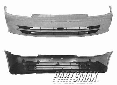 1000 | 1992-1995 HONDA CIVIC Front bumper cover 4dr sedan | HO1000142|71101SR4000ZZ