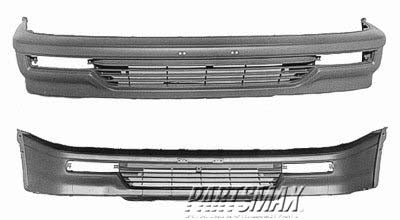 1000 | 1990-1991 HONDA CIVIC Front bumper cover 2dr hatchback; Si | HO1000159|71101SH0A10ZZ