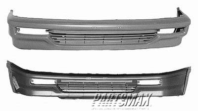 1000 | 1990-1991 HONDA CIVIC Front bumper cover 4dr sedan; LX; prime | HO1000160|71101SH1A10ZZ