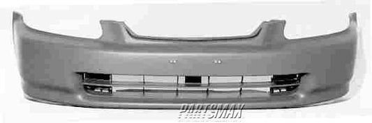 1000 | 1996-1998 HONDA CIVIC Front bumper cover prime | HO1000172|04711S01A00ZZ