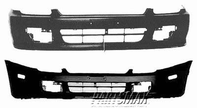 1000 | 1997-2001 HONDA PRELUDE Front bumper cover w/side marker lamp holes; prime | HO1000176|04711S30A90ZZ