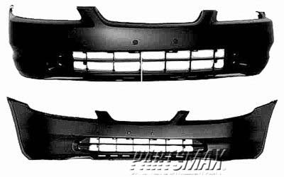 250 | 1998-2000 HONDA ACCORD Front bumper cover 2dr coupe; prime | HO1000179|04711S82A90ZZ