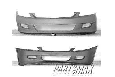 1000 | 2006-2007 HONDA ACCORD Front bumper cover 2dr coupe; prime | HO1000234|04711SDNA81ZZ
