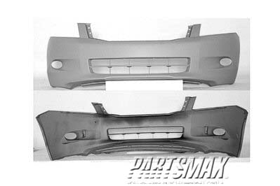 250 | 2008-2010 HONDA ACCORD Front bumper cover Sedan; 6cyl; prime | HO1000255|04711TA6A90ZZ