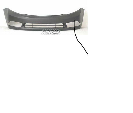 250 | 2012-2012 HONDA CIVIC Front bumper cover EX|EX NAVIEX-L|EX-L NAVI|SI|SI NAVI; Sedan; w/Fog Lamps; prime | HO1000281|04711TR3A80ZZ