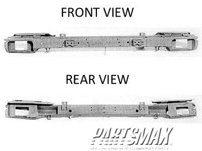 1006 | 1984-1985 HONDA CIVIC Front bumper reinforcement CRX | HO1006107|62550SB2660