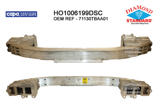 1006 | 2018-2021 HONDA CIVIC Front bumper reinforcement Sedan; Aluminum | HO1006199|71130TBAA01