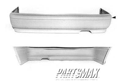 1100 | 1992-1993 HONDA ACCORD Rear bumper cover 2dr coupe; EX/LX; prime | HO1100109|71501SM4A11ZZ