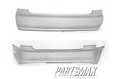 1100 | 1992-1995 HONDA CIVIC Rear bumper cover 2dr hatchback; prime | HO1100128|71501SR0A00ZZ