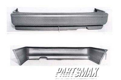 1100 | 1990-1991 HONDA ACCORD Rear bumper cover 4dr sedan; LX/EX; prime | HO1100145|71501SM4A00ZZ