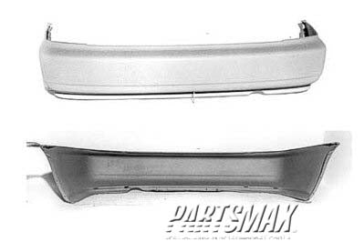 1100 | 1992-1995 HONDA CIVIC Rear bumper cover 4dr sedan; prime | HO1100151|71501SR4000ZZ