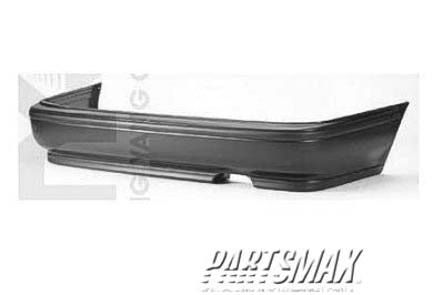 1100 | 1992-1993 HONDA ACCORD Rear bumper cover 2dr coupe; DX | HO1100163|71501SM4010