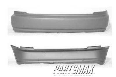 1100 | 1996-2000 HONDA CIVIC Rear bumper cover 2dr hatchback; prime | HO1100179|71501S00A00ZZ