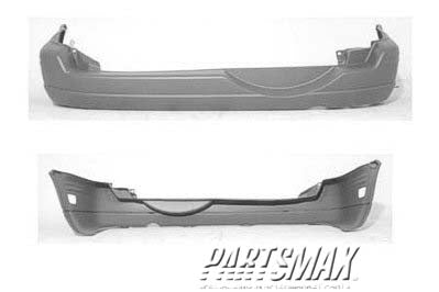 2430 | 2000-2001 HONDA CR-V Rear bumper cover LX/EX; dark gray | HO1100183|71501S10A91