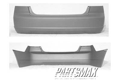 1100 | 2001-2003 ACURA EL Rear bumper cover 4dr sedan; Canada built; prime | HO1100200|04715S5AA90ZZ