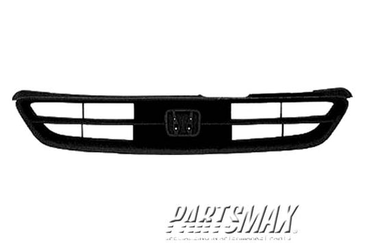 860 | 1998-2000 HONDA ACCORD Grille assy 2dr coupe; black | HO1200140|75101S82A01