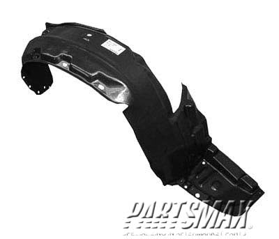 1249 | 1995-1998 HONDA ODYSSEY RT Front fender inner panel fender liner; plastic | HO1249110|74101SX0020