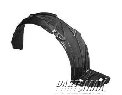 1249 | 2004-2005 HONDA CIVIC RT Front fender inner panel Sedan | HO1249121|74101S5AJ01