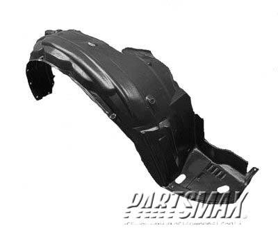 140 | 2008-2009 HONDA ACCORD RT Front fender inner panel Sedan; Japan Built | HO1249127|74100TA0A00