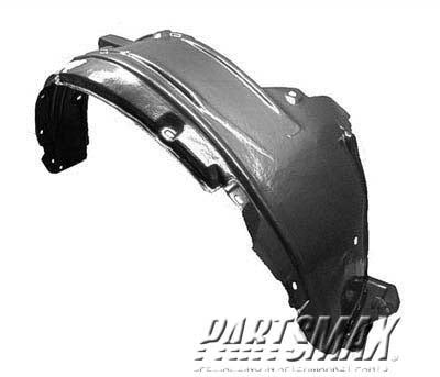 1251 | 2007-2009 HONDA CR-V RT Front fender splash shield plastic liner | HO1251110|74100SXSA00