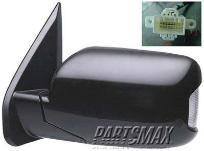 1320 | 2009-2011 HONDA PILOT LT Mirror outside rear view Power; Heated; w/Turn Signal Lamps; w/Memory; PTM | HO1320249|76250SZAA33ZE