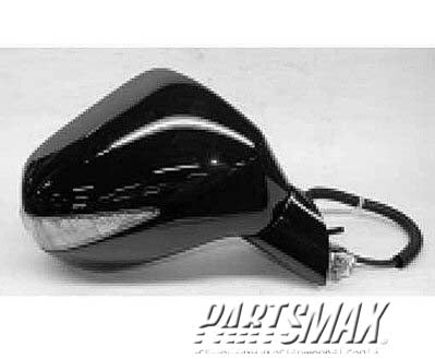 1710 | 2006-2011 HONDA CIVIC RT Mirror outside rear view HYBRID; Alabaster Silver; Code NH700M; PTM | HO1321233|76200SNCA02ZD