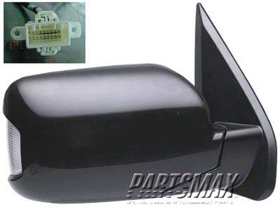 1710 | 2009-2011 HONDA PILOT RT Mirror outside rear view Power; Heated; w/Turn Signal Lamps; w/Memory; PTM | HO1321249|76200SZAA33ZE