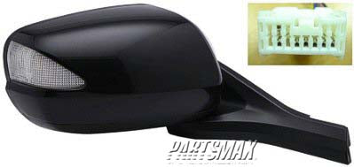 1321 | 2010-2014 HONDA INSIGHT RT Mirror outside rear view EX; Power; Heated; Folding; w/Signal Lamp; PTM | HO1321252|76200TM8A12ZD