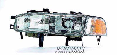2502 | 1992-1993 HONDA ACCORD LT Headlamp assy composite includes park/marker lamp | HO2502107|33150SM4A04