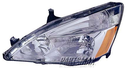 2502 | 2003-2007 HONDA ACCORD LT Headlamp assy composite combination lamp | HO2502120|33151SDAA01