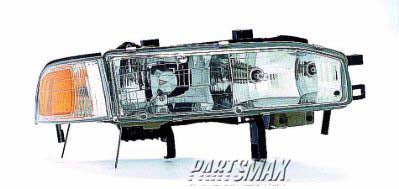 2503 | 1992-1993 HONDA ACCORD RT Headlamp assy composite includes park/marker lamp | HO2503107|33100SM4A04