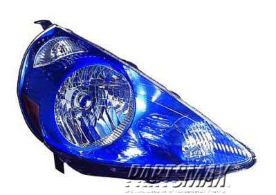 2503 | 2007-2008 HONDA FIT RT Headlamp assy composite vivid blue; code B520P | HO2503132|33101SLNA01ZA