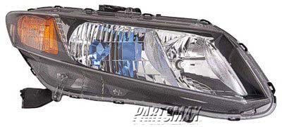 1160 | 2012-2012 HONDA CIVIC RT Headlamp assy composite HYBRID | HO2503145|33100TR2A01