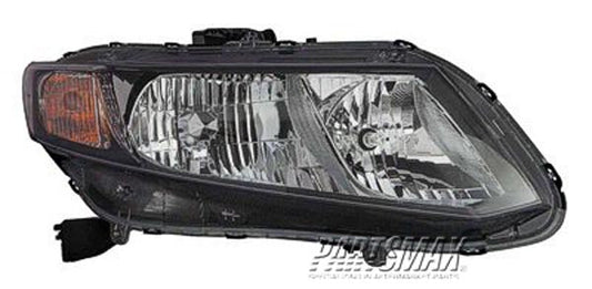 2503 | 2013-2015 HONDA CIVIC RT Headlamp assy composite HYBRID | HO2503150|33100TR0A51