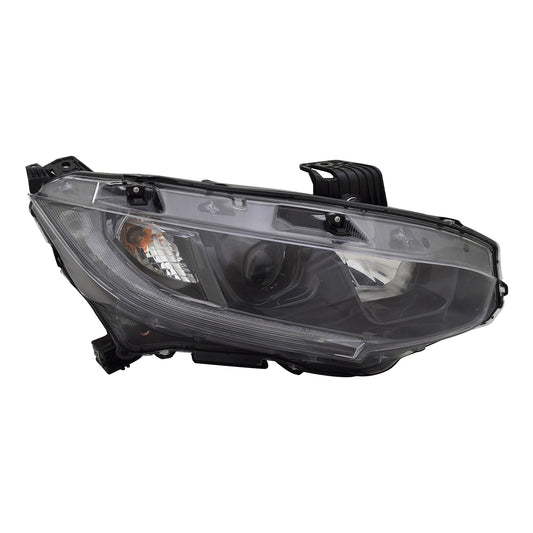 1160 | 2019-2021 HONDA CIVIC RT Headlamp assy composite Sedan/Coupe; Halogen | HO2503192|33100TBAA31