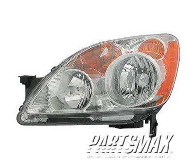 1171 | 2005-2006 HONDA CR-V LT Headlamp lens/housing all | HO2518107|33151S9AA11