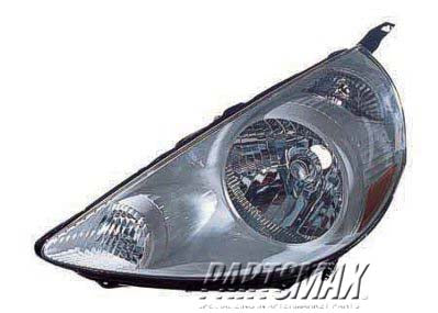 1171 | 2007-2007 HONDA FIT LT Headlamp lens/housing Tafetta White; Code NH578 | HO2518119|33151SLNA01ZD